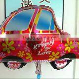 Lovely little printed balloon, red foil/aluminum balloon, helium red car balloon for baby