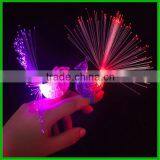 New Product Plastic Peacock Finger Ring Party Glow LED Rings