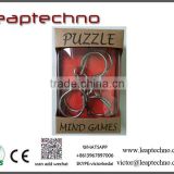 fashion 3d metal wire puzzle iq metal jigsaw puzzle cast metal puzzles