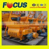 Compulsion Type 500L Electric Twin Horizontal Shaft Concrete Mixer Js500 thumbnail-1