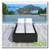 Chicago Patio Outdoor Rattan Lounger thumbnail-3