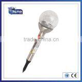 Stainless Steel Colour Changing Solar Crackle Globle Glass Ball Lawn Light Yard Path Light Solar Lamp Solar LED Light