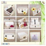 Wholesale Antique Hinged Ornaments Wooden Tea Chests Boxes thumbnail-6