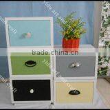 Unique Design Home Decorative Furniture Colorful Wooden DIY Storage Cabinet, Easy to Move thumbnail-3