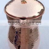 LATEST 100% SOLID COPPER WATER PITCHER, HAMMERED COPPER WATER POT, INDIAN MANUFACTURER OF 100% COPPER WATER JUG thumbnail-4