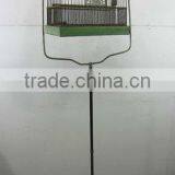 Metal Bird Cage w/ Stand 64"h, 14"x14"x9.5"cage thumbnail-1