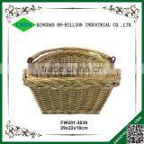 Made in China Handle Woven Triangular Boys Custom Bike Willow Basket thumbnail-3
