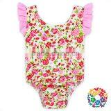 Boutique Open Back Children Custom Jumpsuit Plain White Baby Rompers Girls Set thumbnail-3