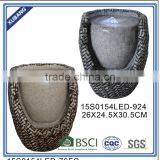 Rattan Water Feature for Home Decoration Modern Stone Fountain thumbnail-1