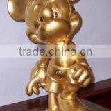 Gold Metal Mickey Mouse Statue For Office Decoration thumbnail-1