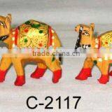 Carved Wooden Animals/wood Carved Camel thumbnail-1