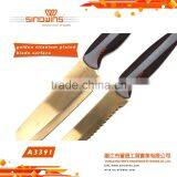 A3391 New Design Hot Sale 5pcs Stainless Steel Knife Set With Titanium Plated thumbnail-2