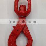 G80 Red Painted Safety Self-Locking Swivel Lifting Hook thumbnail-5