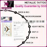 Gold Glitter Metallic Skin Safe Body Temporary Tattoo Sticker thumbnail-6