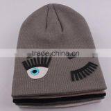 Winter Kid Knitted Cap Beanies With Big Eye Glue Chapter thumbnail-2