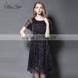 MAXNEGIO Long Summer Lady Dresses Elegant Design Fashion Chiffon Dress thumbnail-1