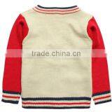 Little Baby Boy v Collar Kids Wool Cashmere Cardigan Sweater thumbnail-4