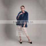 Myfur Lake Green Winter Genuine Raccoon Fur Coat For Women thumbnail-2