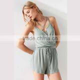 Plain Color Newest Simple Design Playsuit Fashion Women Romper thumbnail-5