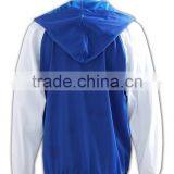 China Manufacture High Quality Fashion Blue Baseball Hooded Sweatshirts thumbnail-4