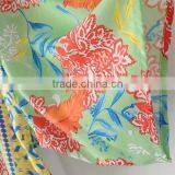 Women Summer Clothes Rinted Shivering Blue Satin Women Short Sleeve Shirt thumbnail-6