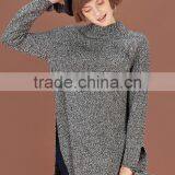 Ladies Latest Fashion High Quality Long Chunky Organic Wool Sweaters With Wholesael Price thumbnail-4
