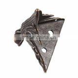 Zinc Alloy Retro Antique Bronze Jewelry Chest Wood Box Decorative Feet Leg Corner Support 4 Pcs 4.2x3cm Furniture Accessories thumbnail-4