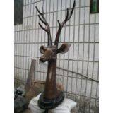 Outdoor House Garden Decor Bronze Sheep Head Sculpture thumbnail-2