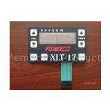 Black Membrane Switch Overlay Keyboard Membrane Switches Connector