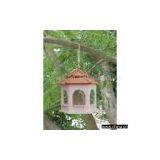 Sell Wooden Bird Feeder With Natural Wood Roof for Hanging thumbnail-1