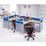 workstations office furniture clover, office partion for 4 person