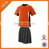 Orange Soccer Uniform Wholesale China/football Man Sportwear Sets/wholesale Soccer Uniforms Set for Adult