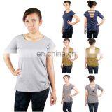 Lofbaz Women's Stylish Hollow Out Back Tops T-shirts thumbnail-1