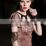 Steampunk Women's Open Chest Short Sleeve Top by RQBL thumbnail-4