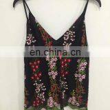 The 2017 summer net cloth embroidery condole belt unlined upper garment