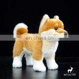 Japan Shiba Inu standing animal dog plush puppy realistic toy