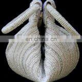 White Bead Studded Potli Bags for Women thumbnail-1