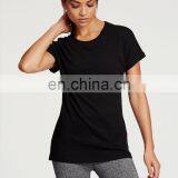Yihao Hot Sale Superb Design Women Cotton Sexy Fitted Blank T-shirts With Sexy Girl Charming Women T-shirt Women Fitness Tank thumbnail-2
