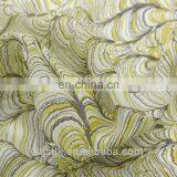 Printed 100% Silk Chiffon With Wavy Pattern