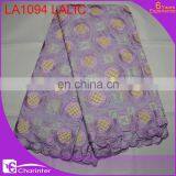 High Quality African Voile Lace Fabrics LA1094 Lalic thumbnail-1