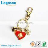 Charm Flower and Heart Shape Keyring for Girls thumbnail-1