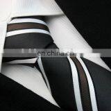 Men's Fashion Striped Skinny Ties Men Business Polyester Slim Necktie Custom High Quality Brand Factory Neck Tie Cheap Price thumbnail-2