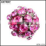 Fancy Red Cheap Button With Flatback Rhinestone for Fashion Wear thumbnail-1