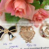 Hot Sell Owl Bow Gold Color Metal Garment Accessories Belt Buckle Sew on or Pin on or Nail on Clothing Bags or Shoes thumbnail-1