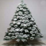 High-grade Artificial PET Flocking Pine Needle Tree Christmas Snow Tree for Outdoor Decoration thumbnail-1