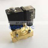 GOGO 2 Way Pilot Diaphragm Brass Electric 110v 220v ac Water Pneumatic Normally Closed Solenoid Valve 1 1/4" BSP 35mm PX-35 NBR thumbnail-5