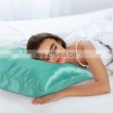 Low MOQ Polyester Durable Silky Smooth Decorative Satin Silk Pillowcase Set For Hair Skin thumbnail-5