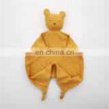 Sleep Bear Muslin Organic Cotton Baby Comforter Blanket Baby Toy thumbnail-3