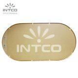 Aluminum Frame Wall Mirror, Pill Shaped Wall Mirror, Metal Frame Bathroom Mirror thumbnail-5