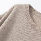 Mens Round Collar Pure Knitted Wool Wholesale Cashmere Sweater Jumper thumbnail-3
